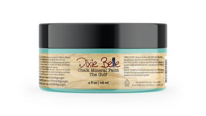 Jar of Dixie Belle Chalk Mineral Paint The Gulf on a white background