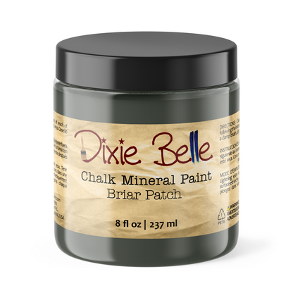 Jar of Dixie Belle Chalk Mineral Paint in Briar Patch on a white background