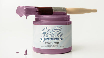 Heaven Sent Silk-All-In-One Mineral Paint container on white background