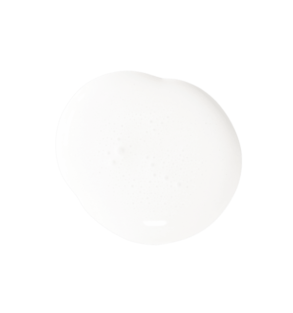 White paint on a transparent background