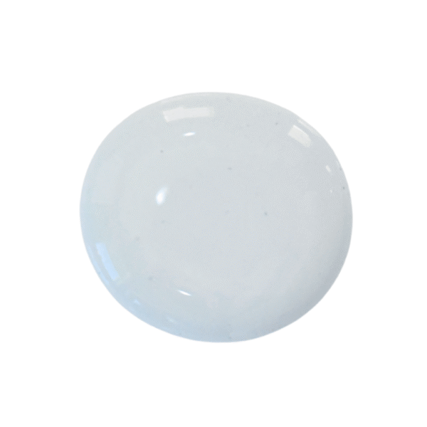 drop of bluebird paint on a white background