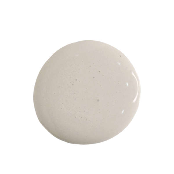 a drop of haberdash milk paint on a solid white background.