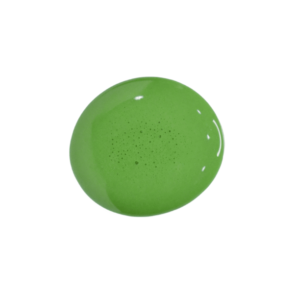 a drop of In A Pickle milk paint on a solid white background.