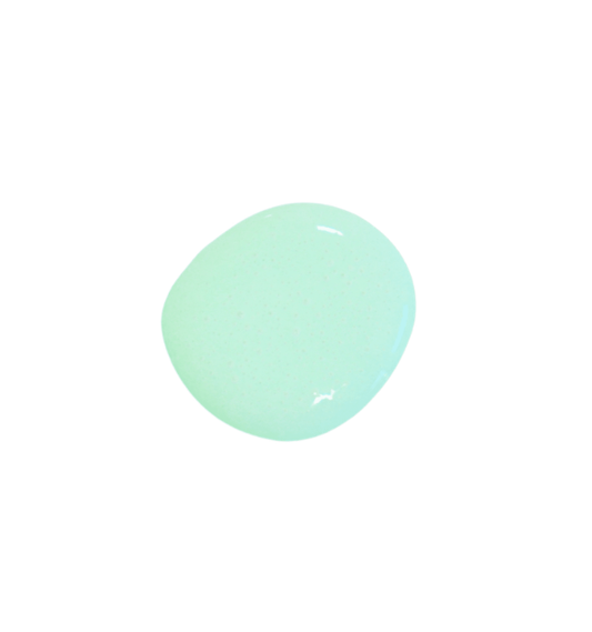 a drop of summer cottage milk paint on a solid white background.