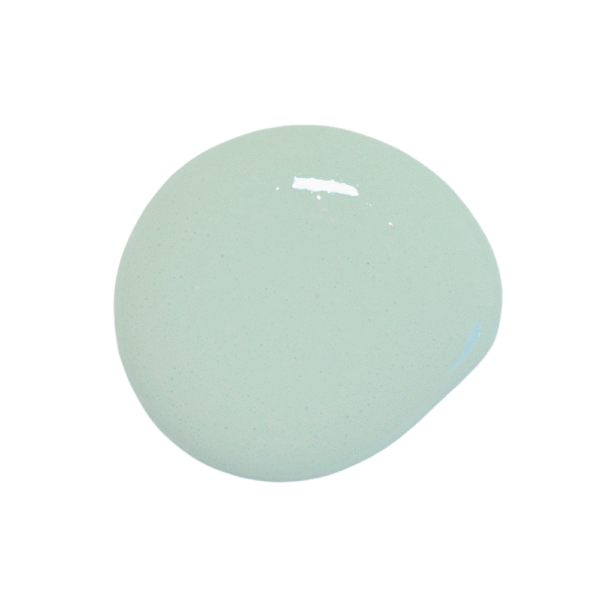 a drop of sweetie jane milk paint on a solid white background.