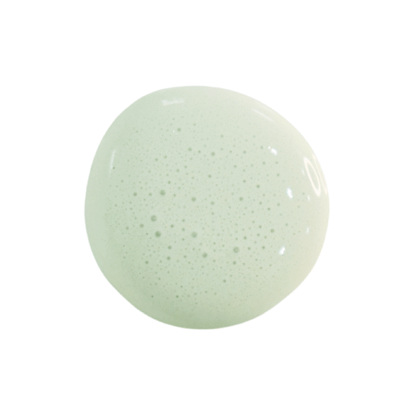 a drop of sweetwater milk paint on a solid white background.